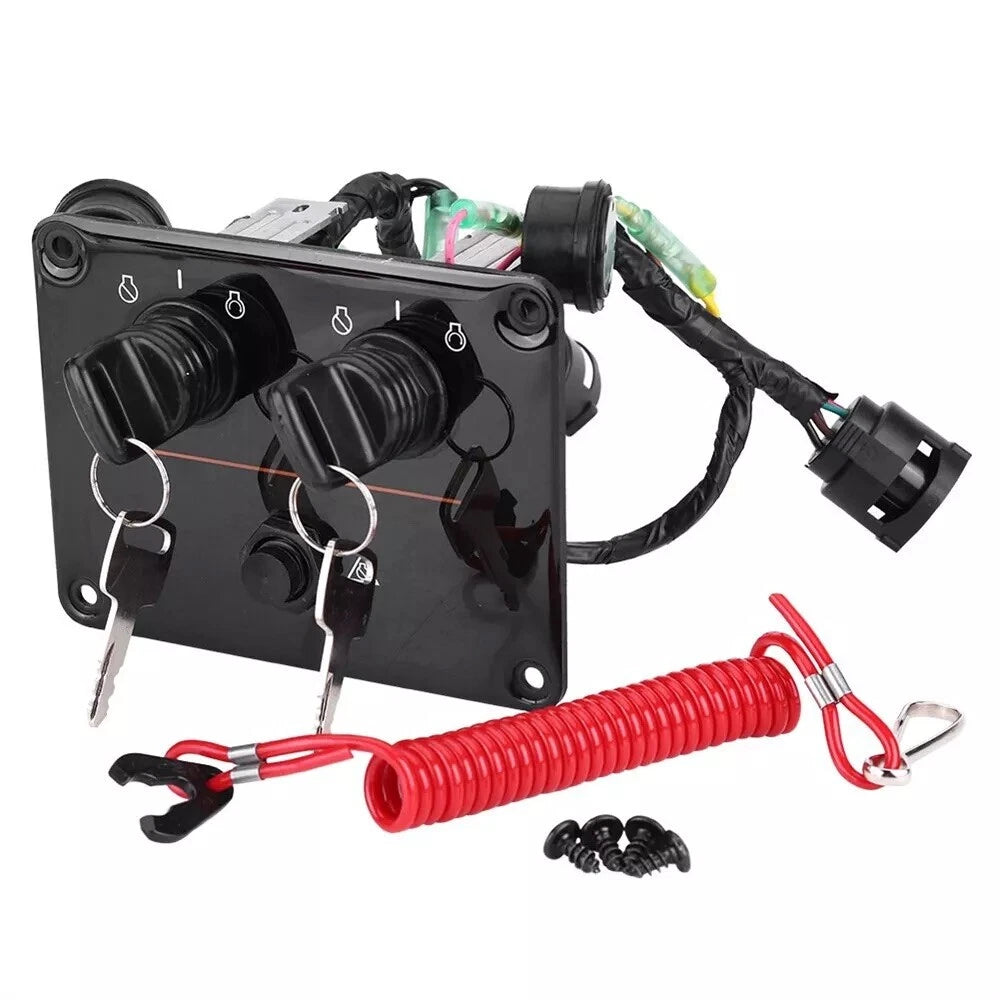 Dual Key Switch for Yamaha Outboards (6K1-82570-13-00, 6K1-82570-08-00)