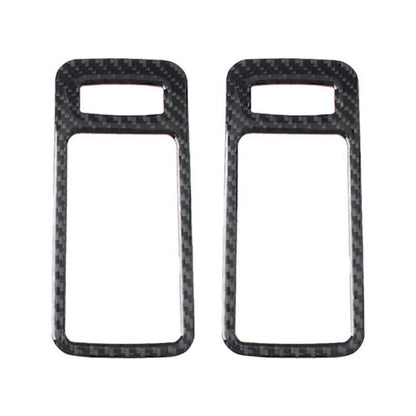 2X Carbon Fiber Interior Door Handle Shell Trim for Ford Mustang (2009–2013)