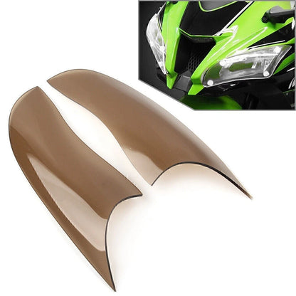 Front Headlight Shield Lens Cover for Kawasaki ZX-10R (2016–2018) Smoke