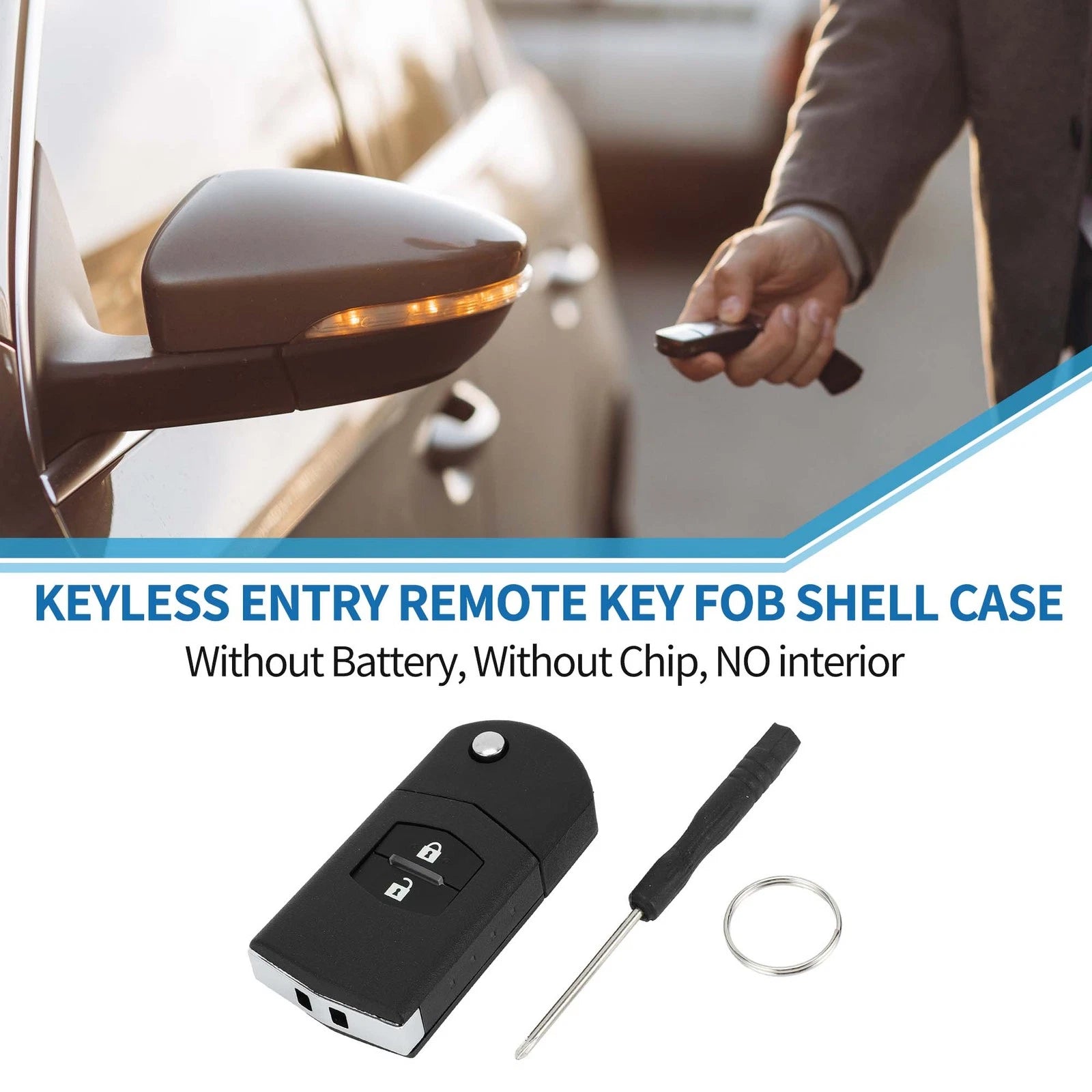 Keyless Entry Remote Key Shell Case for Mazda CX-7 CX-9 (2006–2012)
