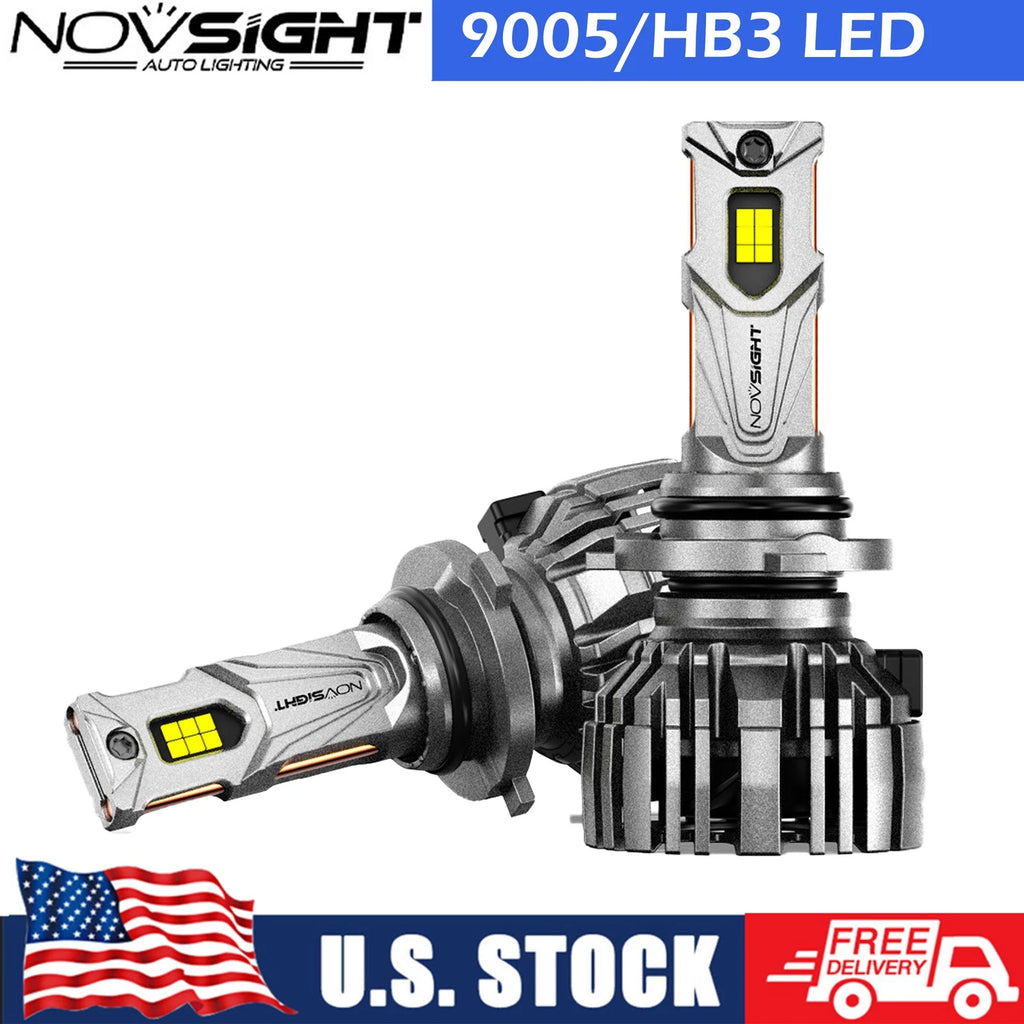2X 9005 HB3 LED Headlight Bulbs for