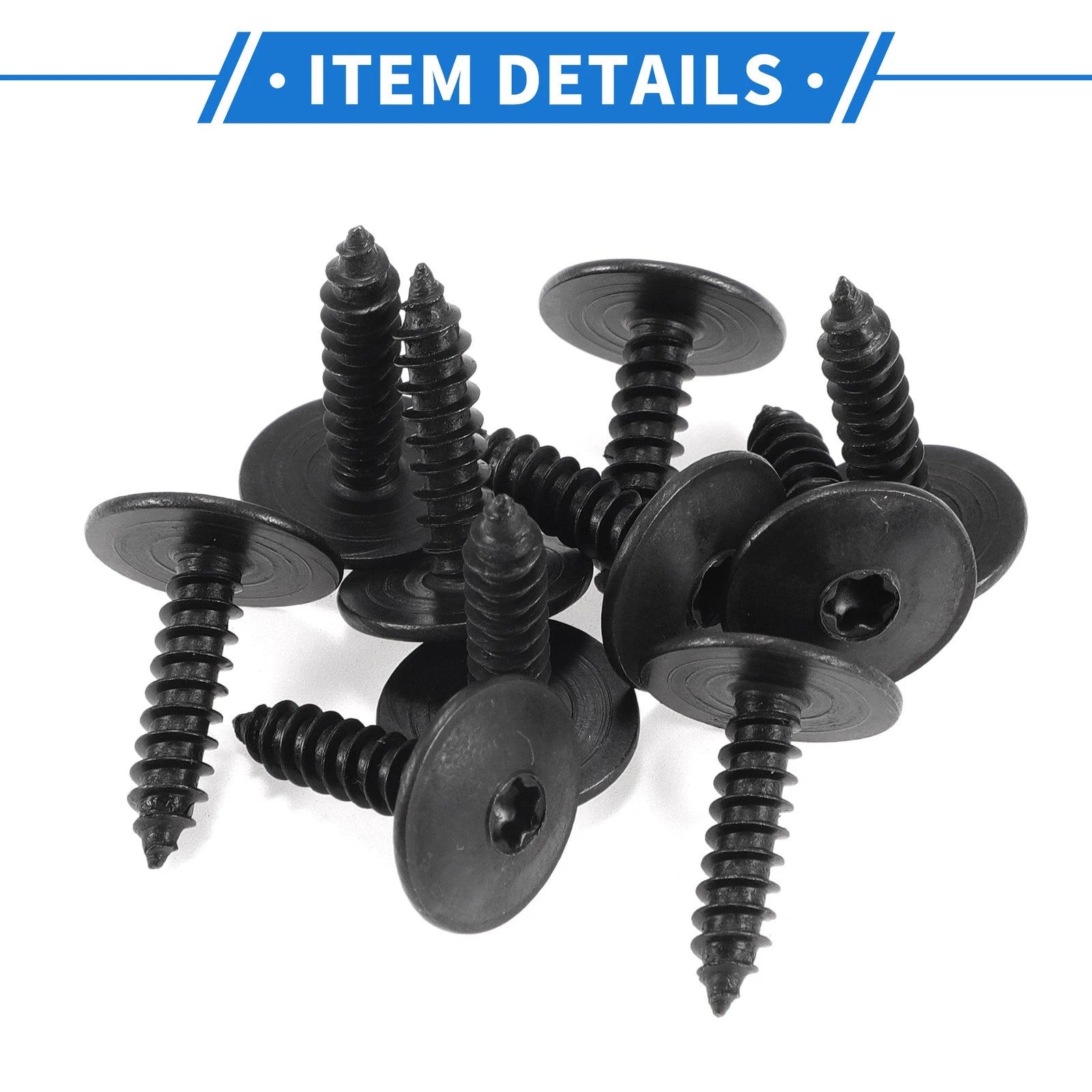 10 Pcs Fender Liner Splash Shield Bumper Cover Screws for Audi A4 (1996–2016)