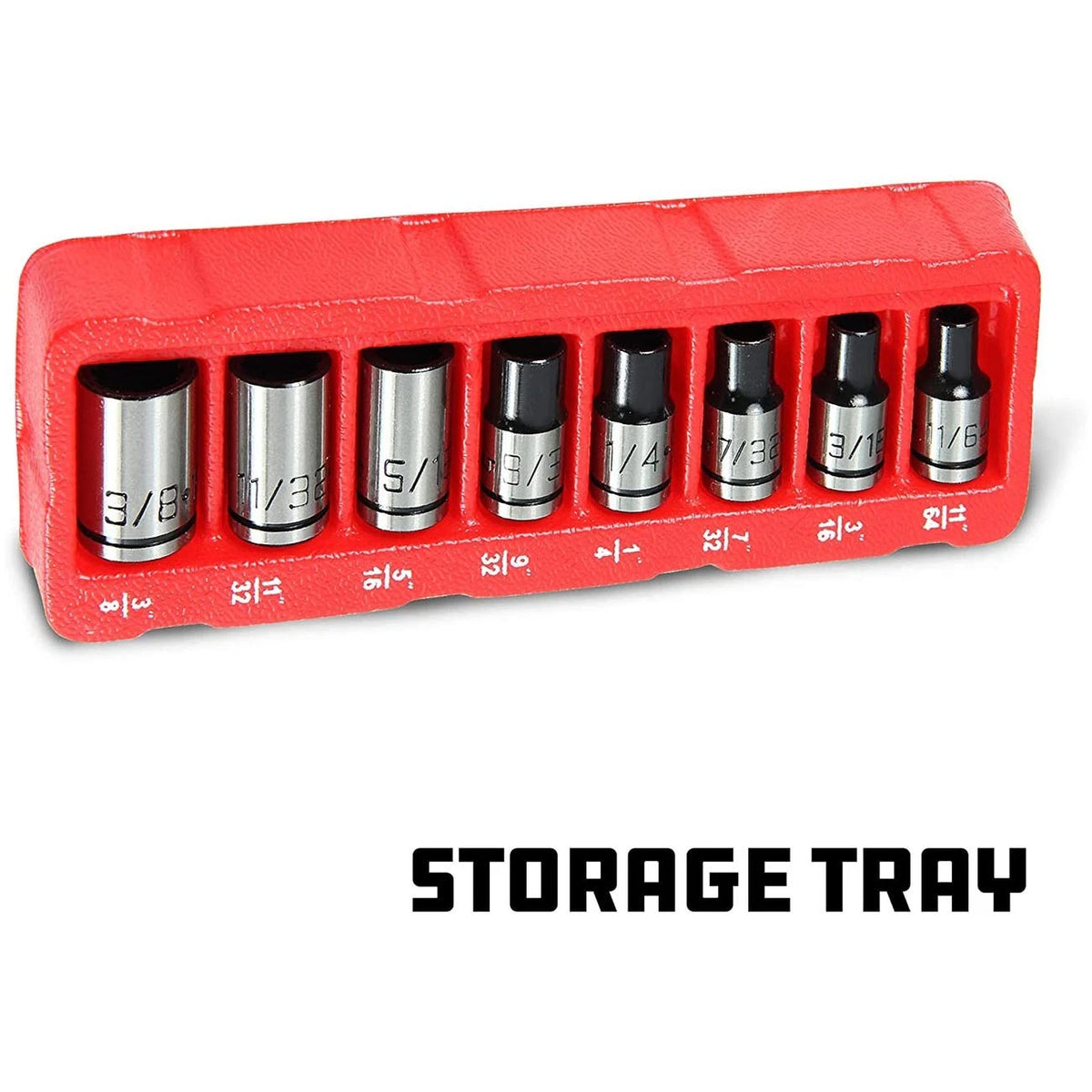 Set of 8 Universal Sockets for PowerBuilt 1/4" Drive (642053)