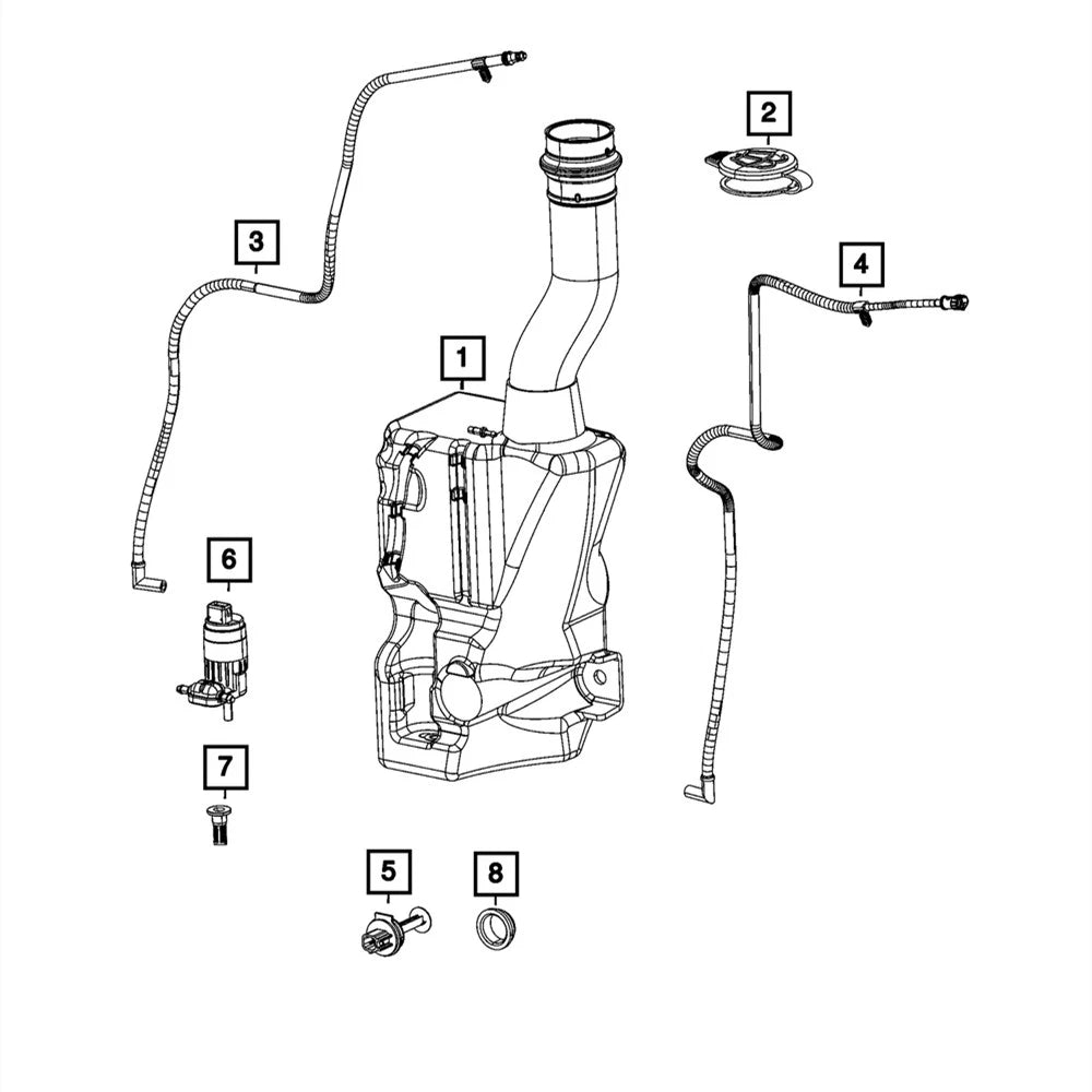 Washer Fluid Level Sensor 68350809AA for Jeep Compass (2017–2022)