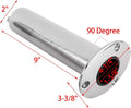 4 Pack Fishing Rod Holders for Boat (90 Degree, Stainless Steel 316)
