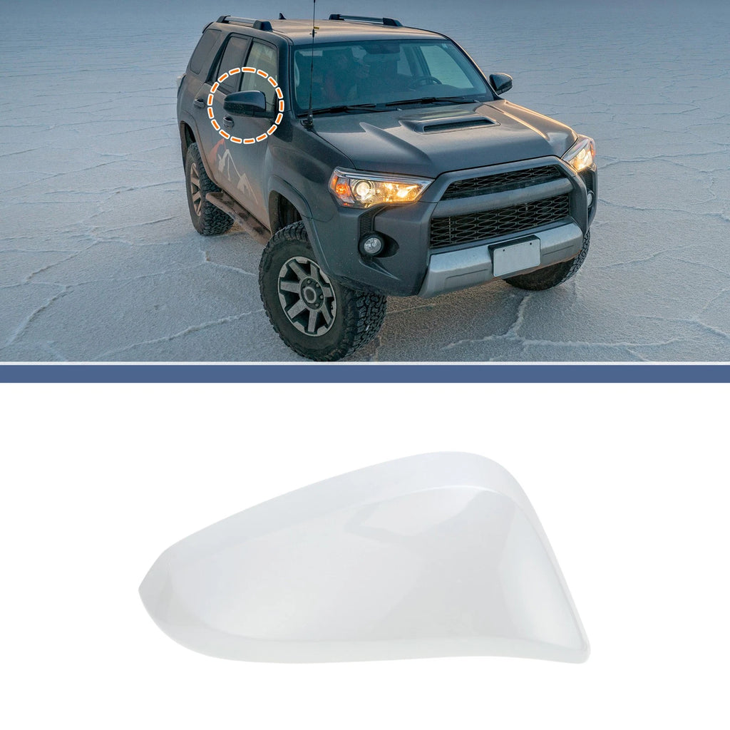 Right Side Mirror Cover Cap Replacement White for Toyota 4Runner (2013–2023)