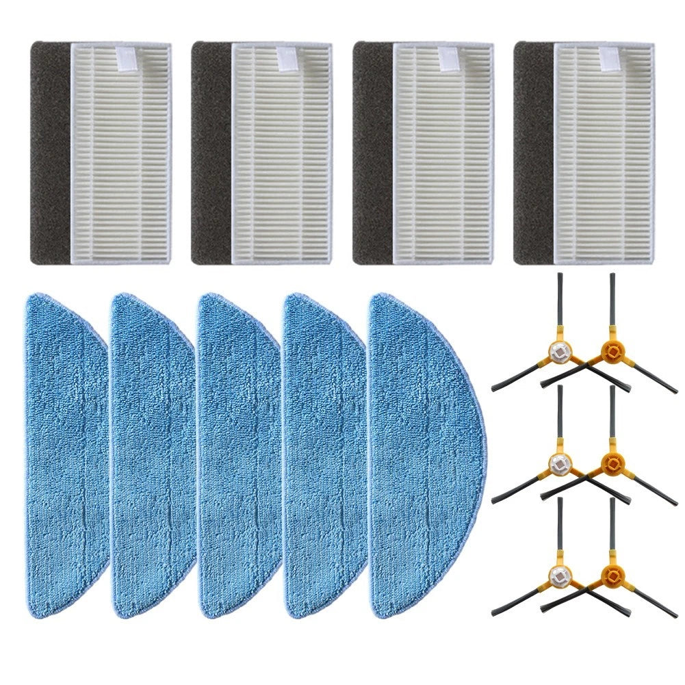 Main Side Brush Filter Mop Cloth for Tesvor M2 Robot Vacuum Cleaner