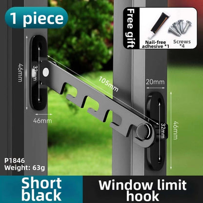 Window Limiter for Household Use (30x30x2cm) Carbon Steel Window Stopper