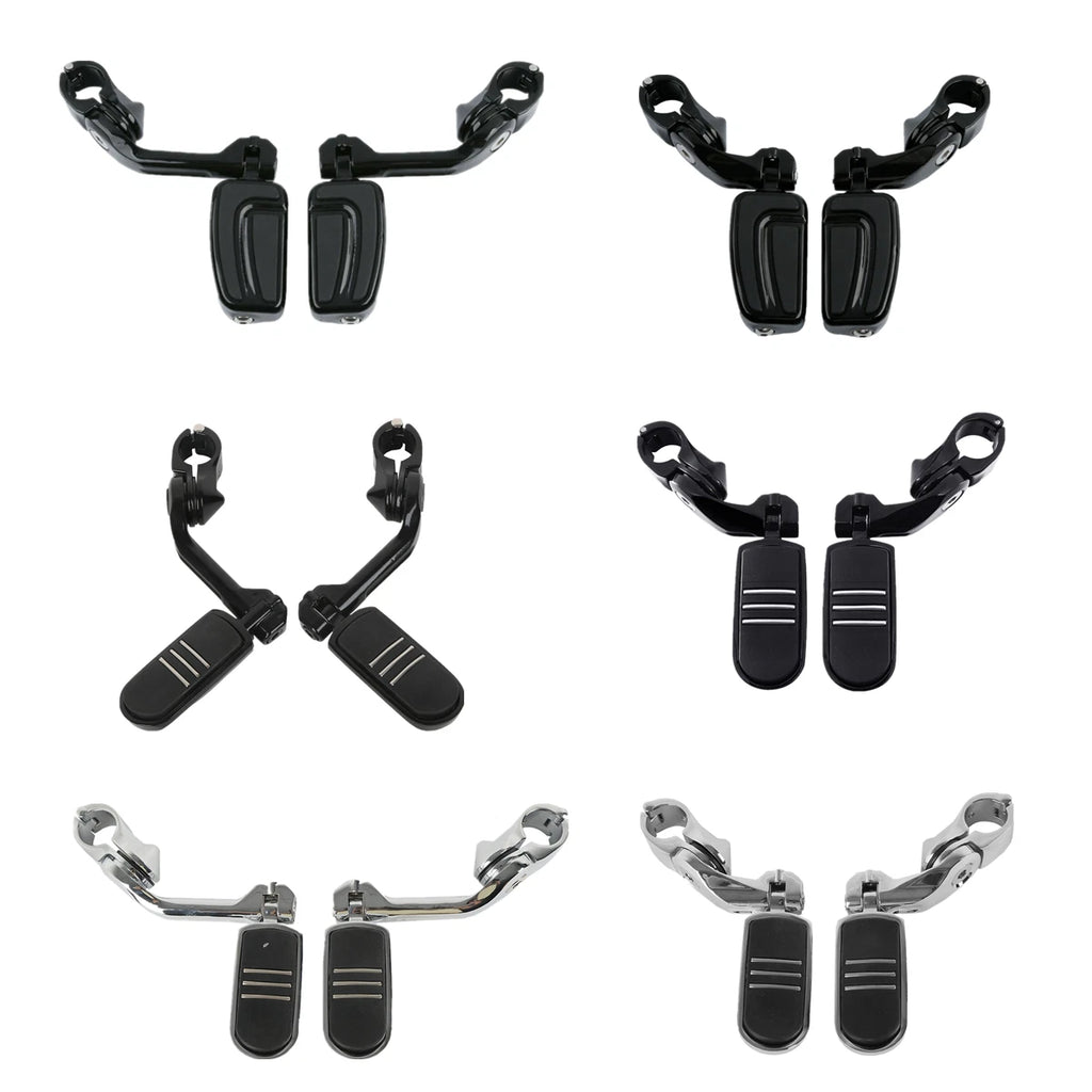1.25" Angled Highway Engine Guard Foot Pegs for Harley Touring (US)