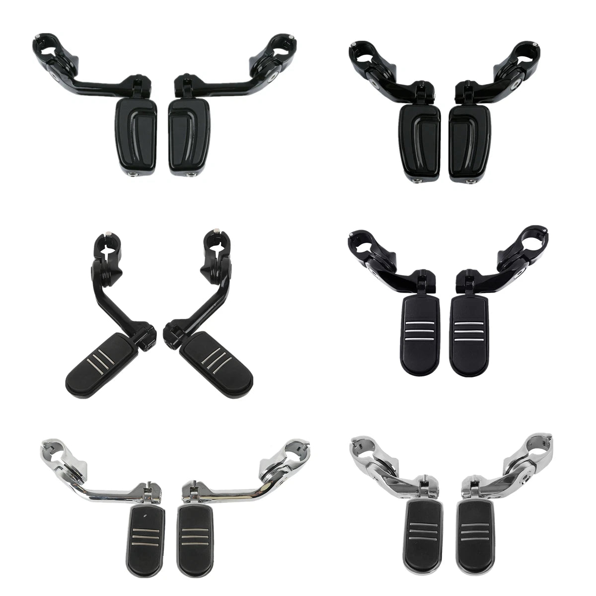 1.25" Angled Highway Engine Guard Foot Pegs for Harley Touring (US)