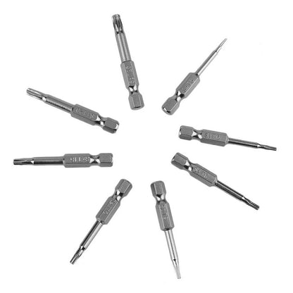 8pcs Magnetic Torx Bit Set 50mm Long for Various Tools