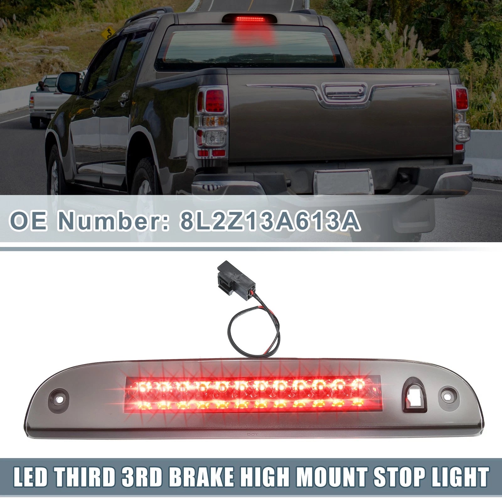 High Mount Stop Light Replacement for Ford Escape 2008–2012 Smoked Lens