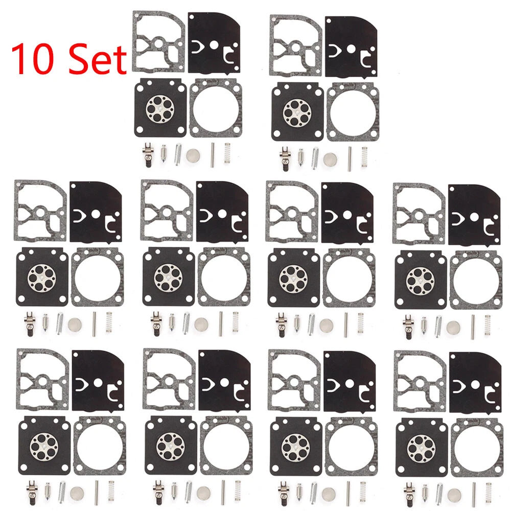 Set of 10 Carburetor Gasket Kit for Zama RB-129 C1M-W26A C1M-W26B C1M-W26C