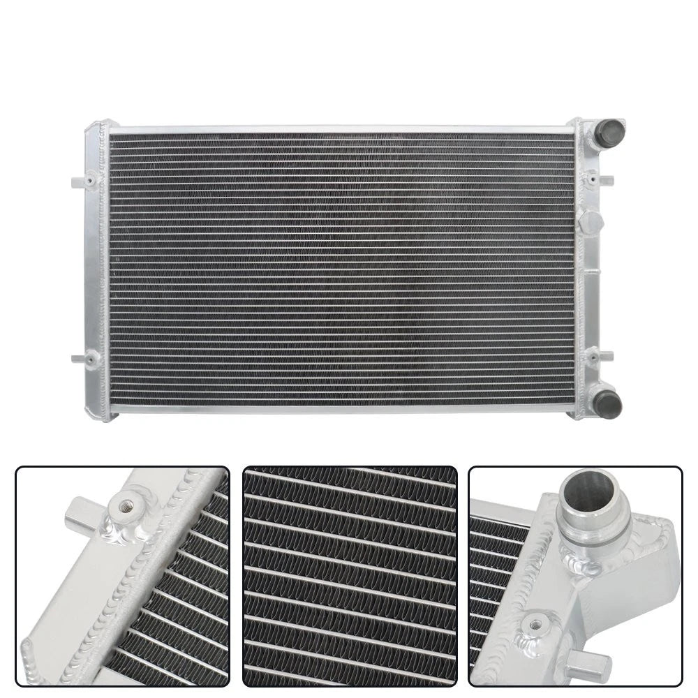 Aluminum Dual Core Cooling Radiator for VW Golf Jetta MK4 (1999–2006) 1J0121253AD