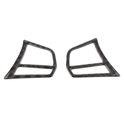 2X Carbon Fiber Steering Wheel Button Stickers for BMW 1 2 3 4 Series (2011–2020)