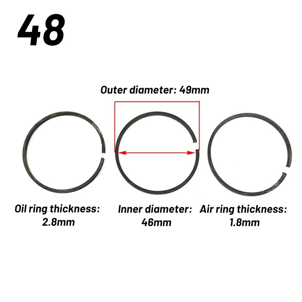 6X Piston Ring Replacement for Air Compressor Air Pump Kit