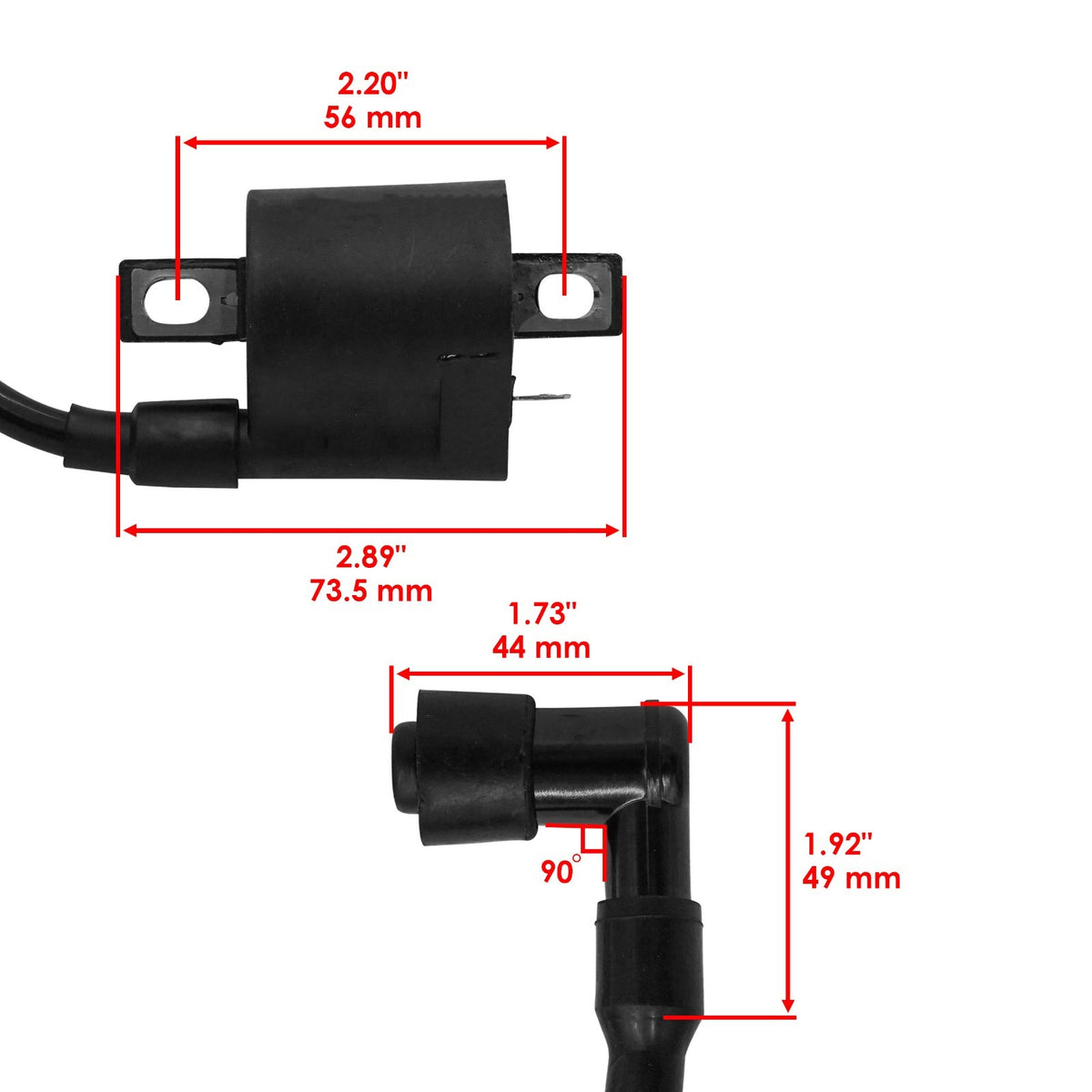 Ignition Coil and Spark Plug Boot Replacement for Honda XR200R (1981–1983)