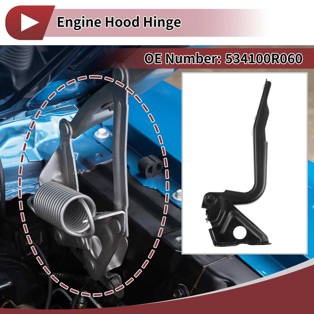 Hood Hinge Replacement for Toyota RAV4 (2009–2013) Right Side