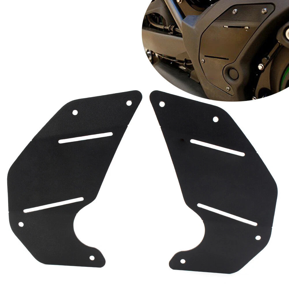 Engine Black Plate Side Panel for Kawasaki Vulcan S 650 (2015–2022)