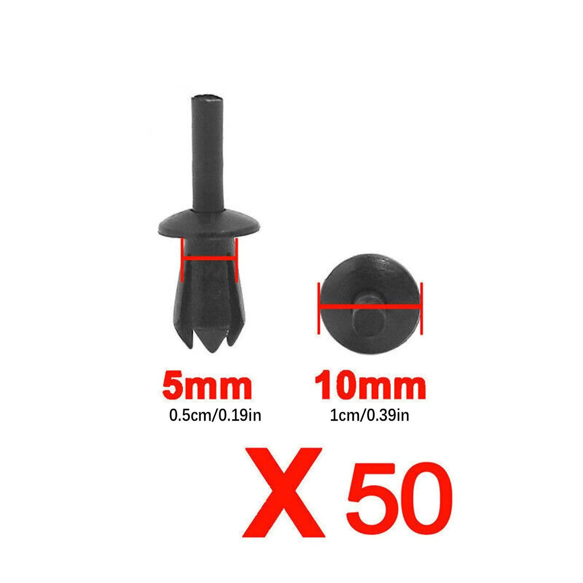 Set of 10 Plastic Under Engine Splash Guard Rivet Fastener Clips for BMW