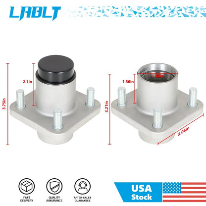 2X Front Wheel Hub Assembly for EZGO TXT/Medalist (1976–2001.5)