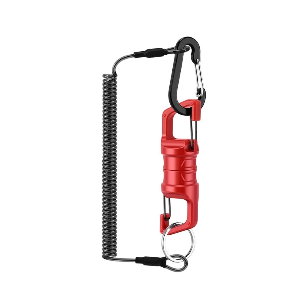 Magnetic Fishing Snap Hook with Retractable Tether for Tools (3KG Support)