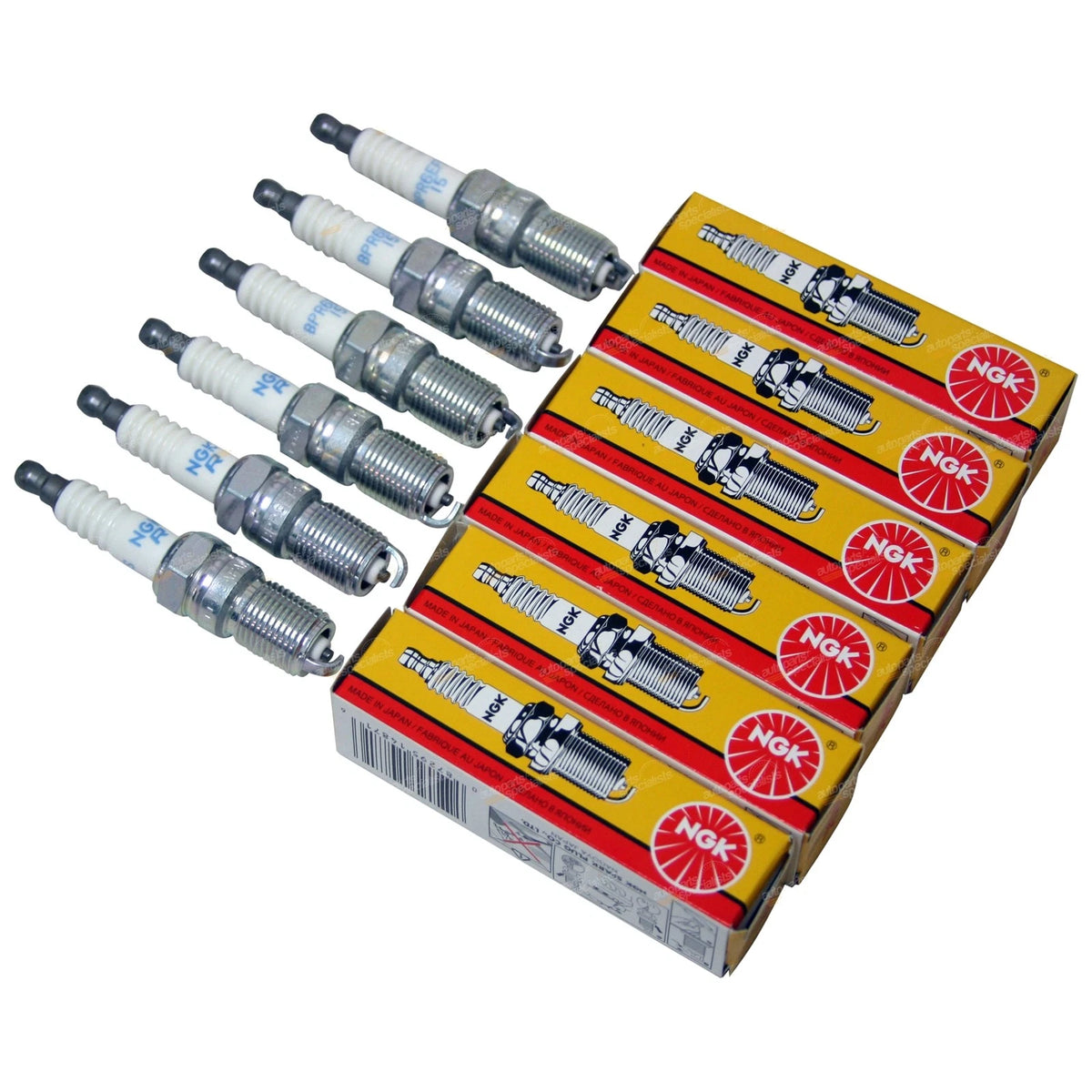 Set of 6 NGK BPR6EFS-15 Spark Plugs for Holden Commodore (VP-VY)