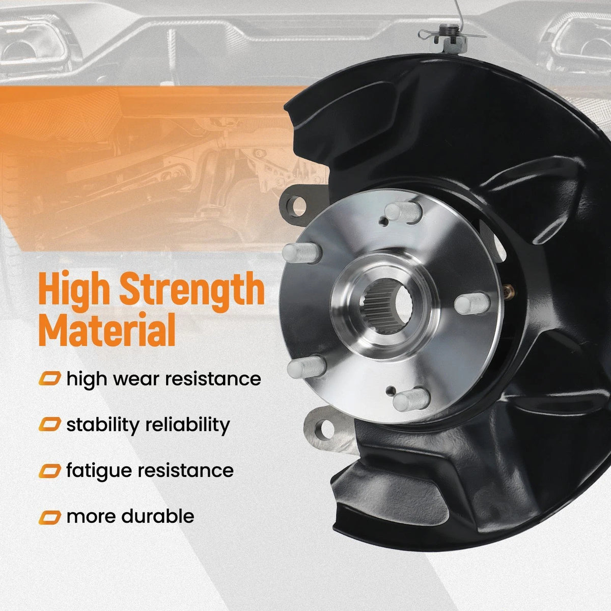 Front Steering Knuckle & Wheel Bearing Hub Assembly for Honda Accord