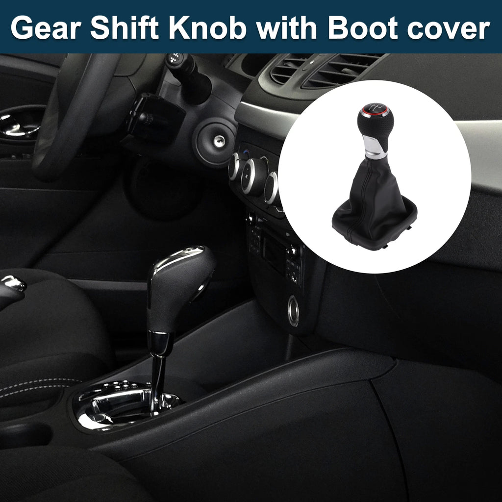 5 Speed Gear Shift Knob with Boot for Audi A3 S3 8P (2003–2013)