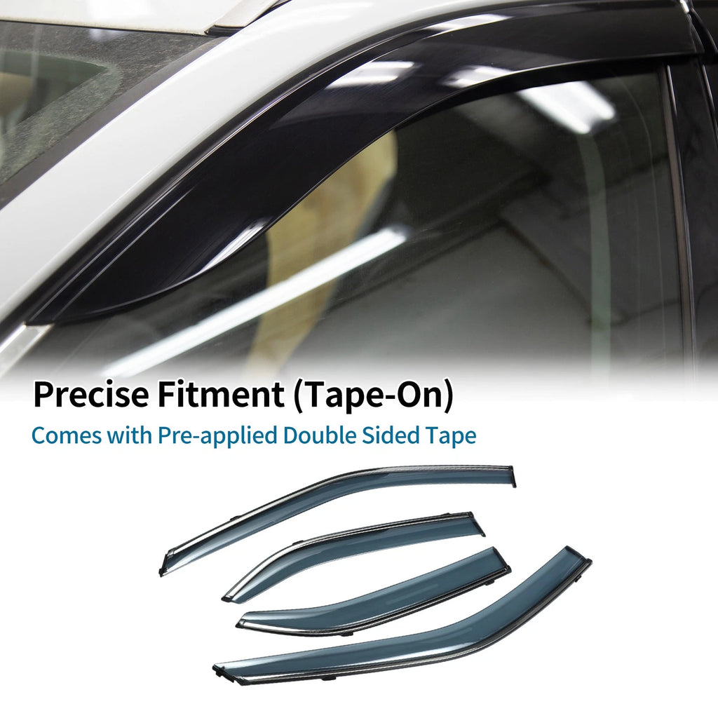 Window Deflectors Side Window Vent Visors 1 Set for Mitsubishi Lancer (2008–2017)
