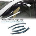 Window Deflectors Side Window Vent Visors 1 Set for Mitsubishi Lancer (2008–2017)