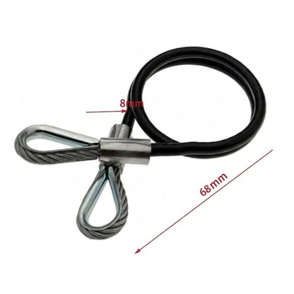 44-1/2 Trailer Safety Cable Single Pack with S-Hooks and Latches for Towing