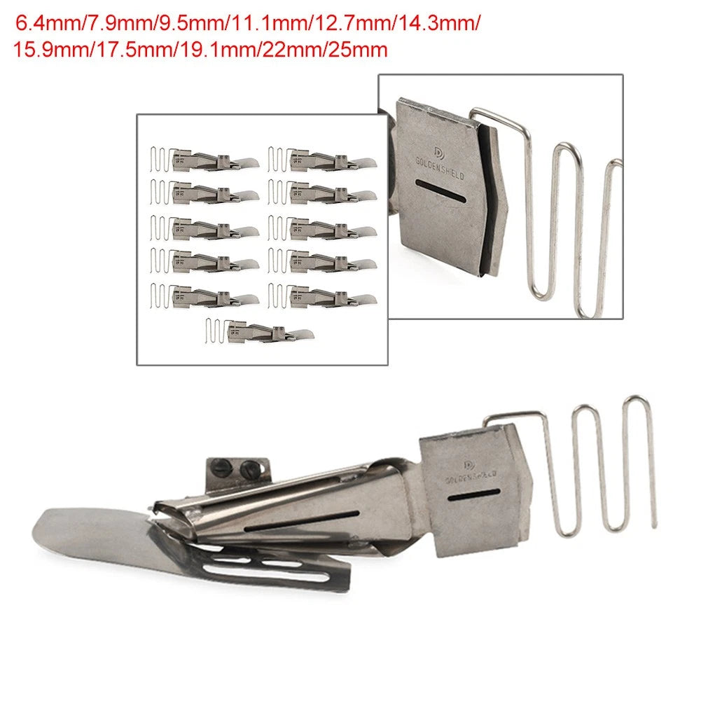 Double-Fold Binding Attachment for CoverStitch Flatbed Machines