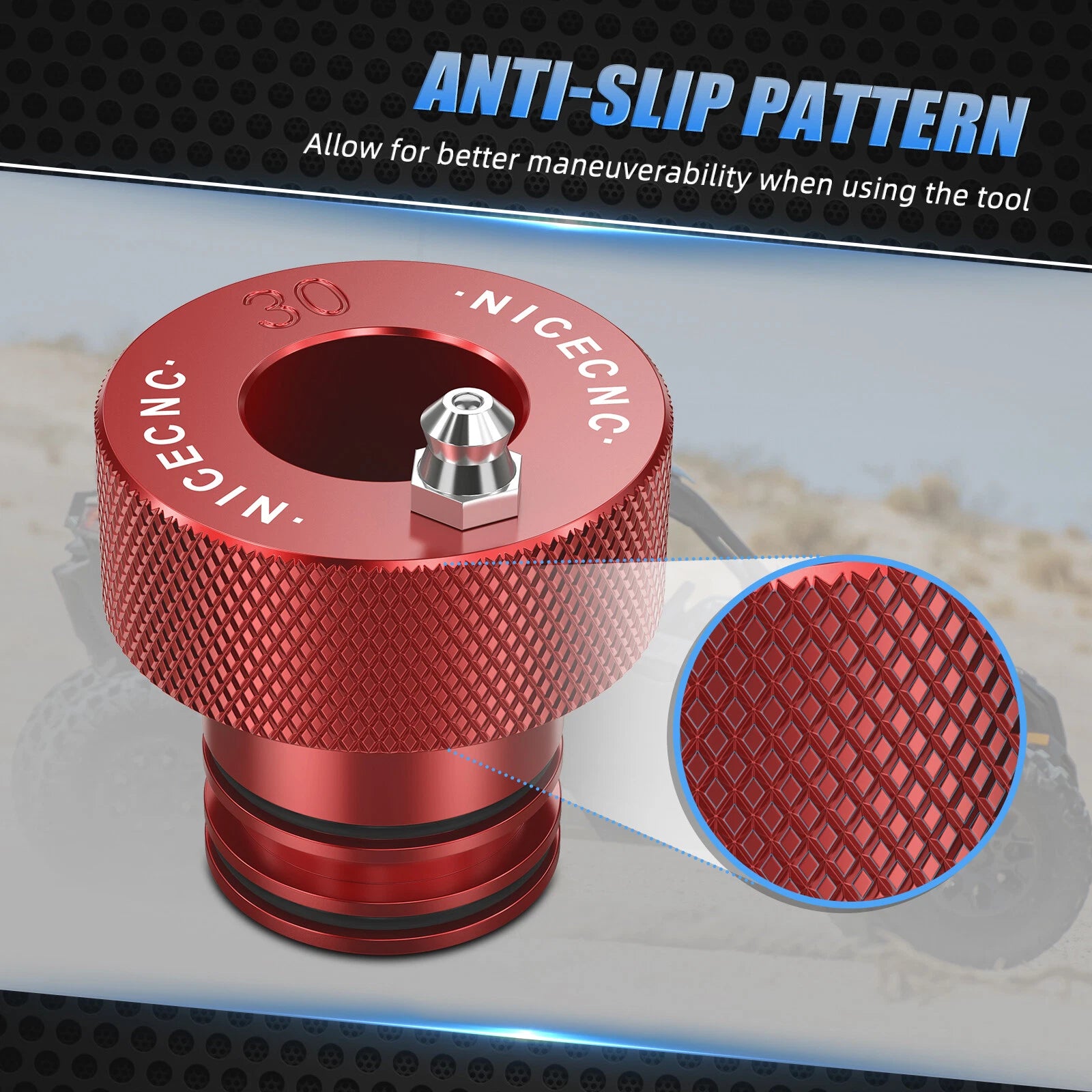 Wheel Knuckle Bearing Greaser Tool for Can-Am Maverick 1000R (2013–2016)