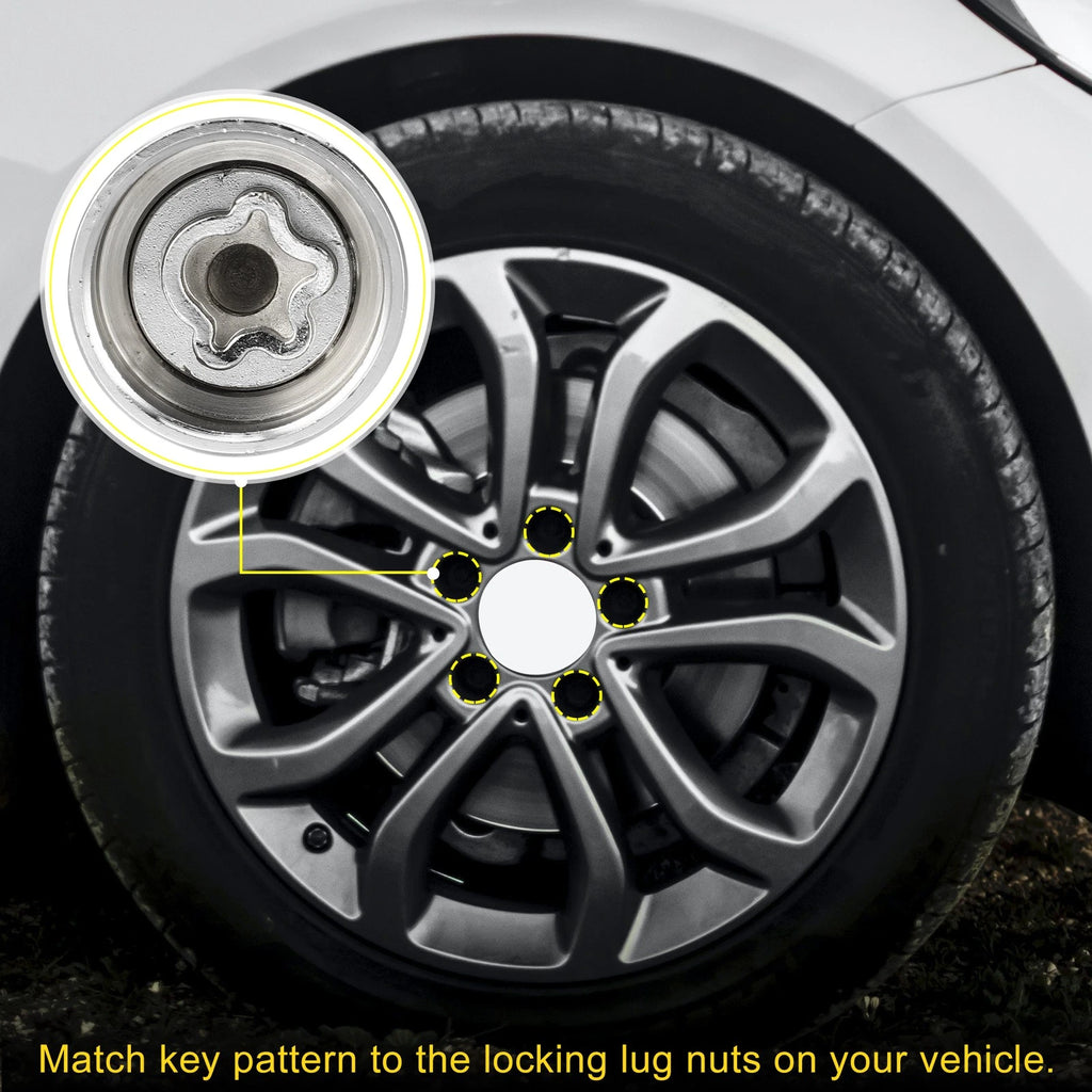 Wheel Lock Lug Nut Set with Protector Nut Socket for Mercedes Benz (2005–2015)