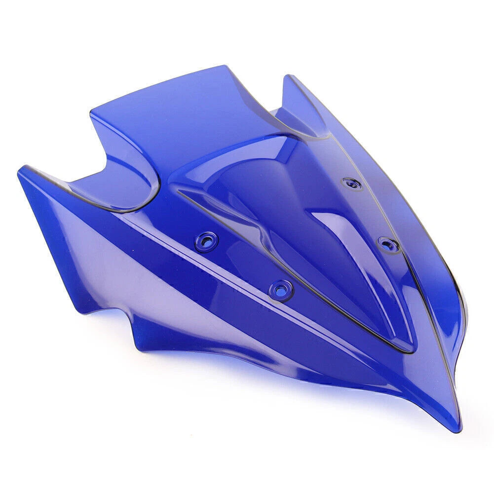 Double Bubble Windshield for Kawasaki Z250 Z300 (2013–2017) Blue