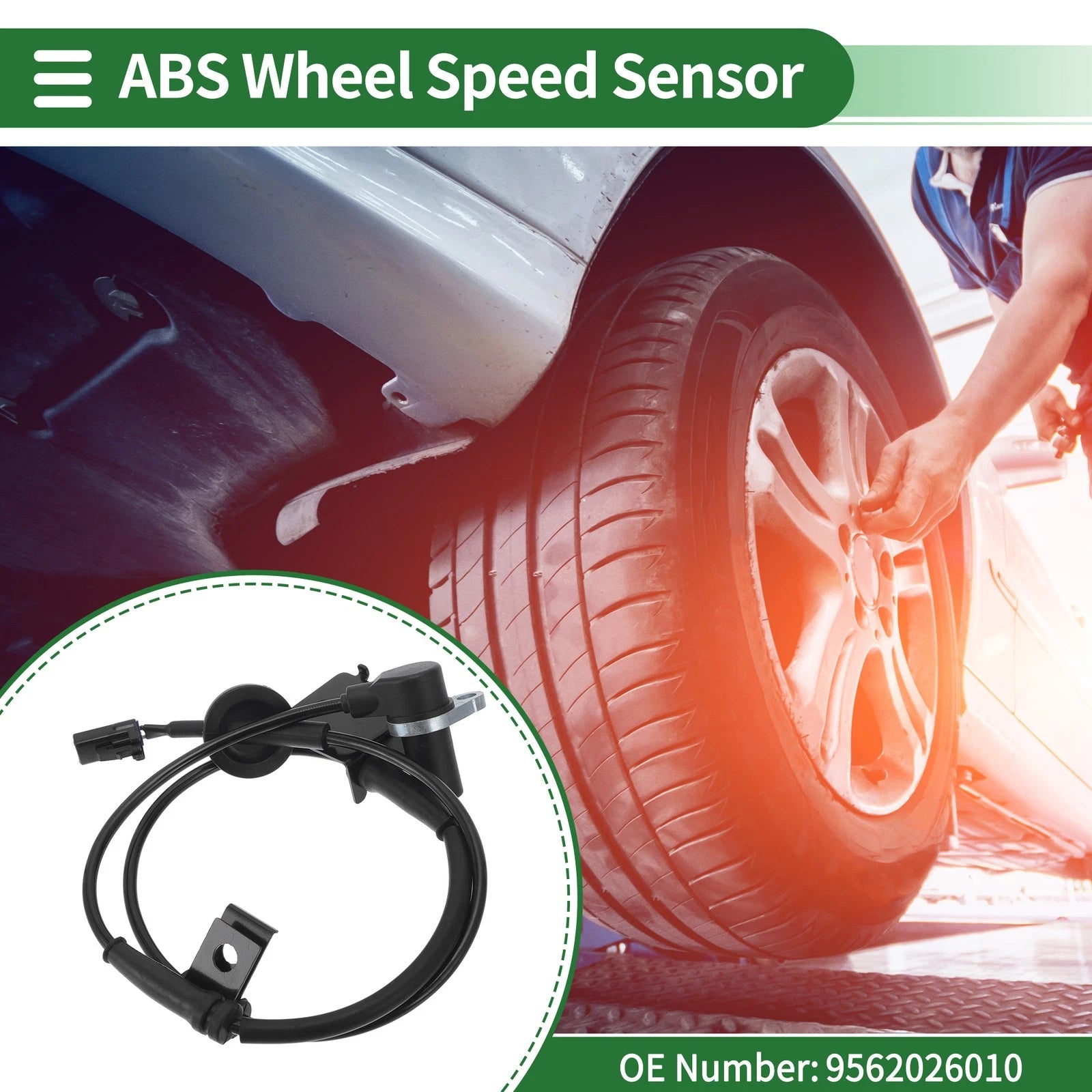 ABS Wheel Speed Sensor Right Front Replacement for Hyundai Santa Fe (2013–2018)