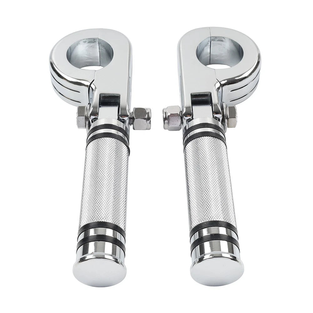 25-32mm Engine Guard Bar Highway Foot Peg Footrest for Harley Yamaha Chrome