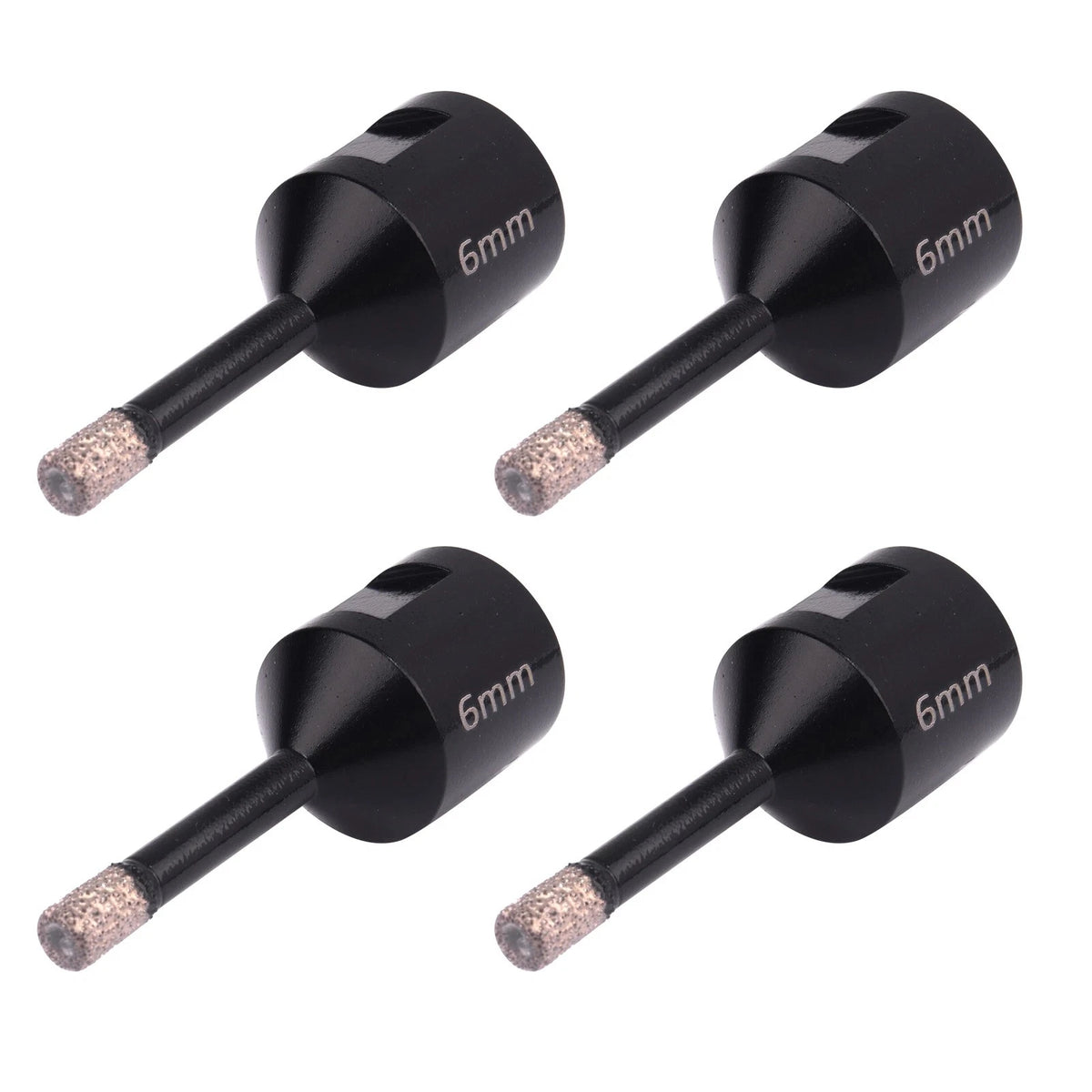 Set of 4 Diamond Coated Hole Saw Bits M14 for Granite Marble Tile Concrete