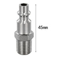 Quick Release Connector for Pneumatic Tools 1/4 Inch NPT Male Threads