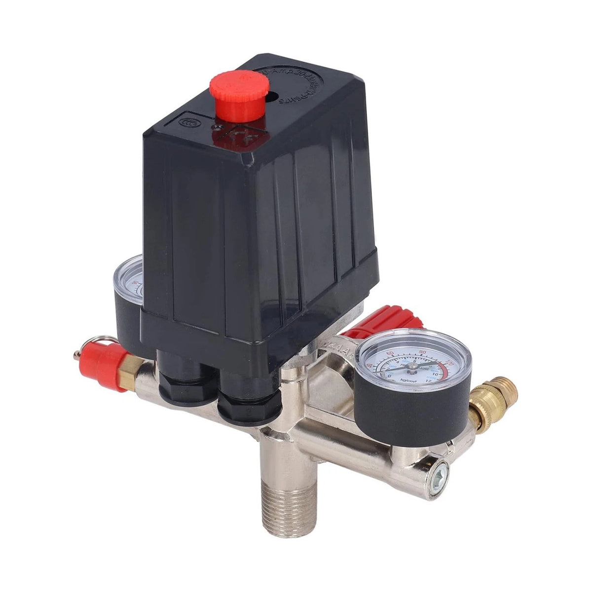 Adjustable Air Compressor Pressure Control Switch with Valve Gauges for