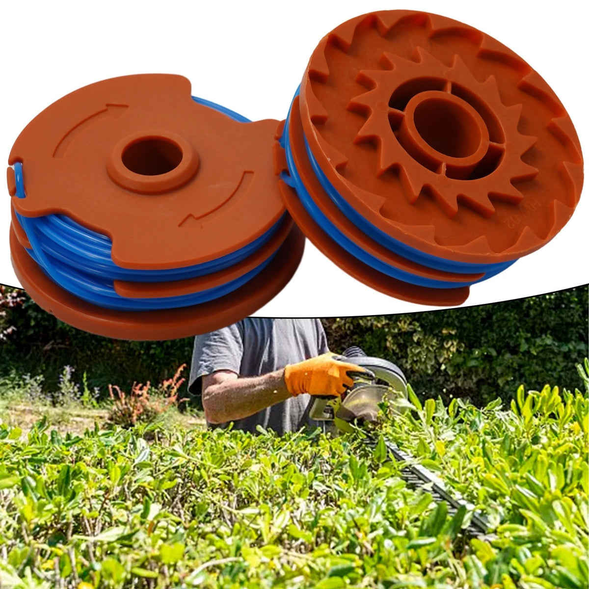 Set of 2 Line Spools for Lawn Mower MGT35025