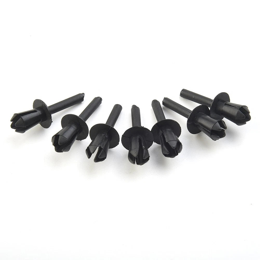 20x Nylon Black Left Rivets for BMW E12 E28 E30 E34 E36 E39 E46 E60