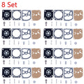 Set of 8 Carburetor Repair Kits for STIHL 017 018 MS170 MS180 ZAMA RB-77