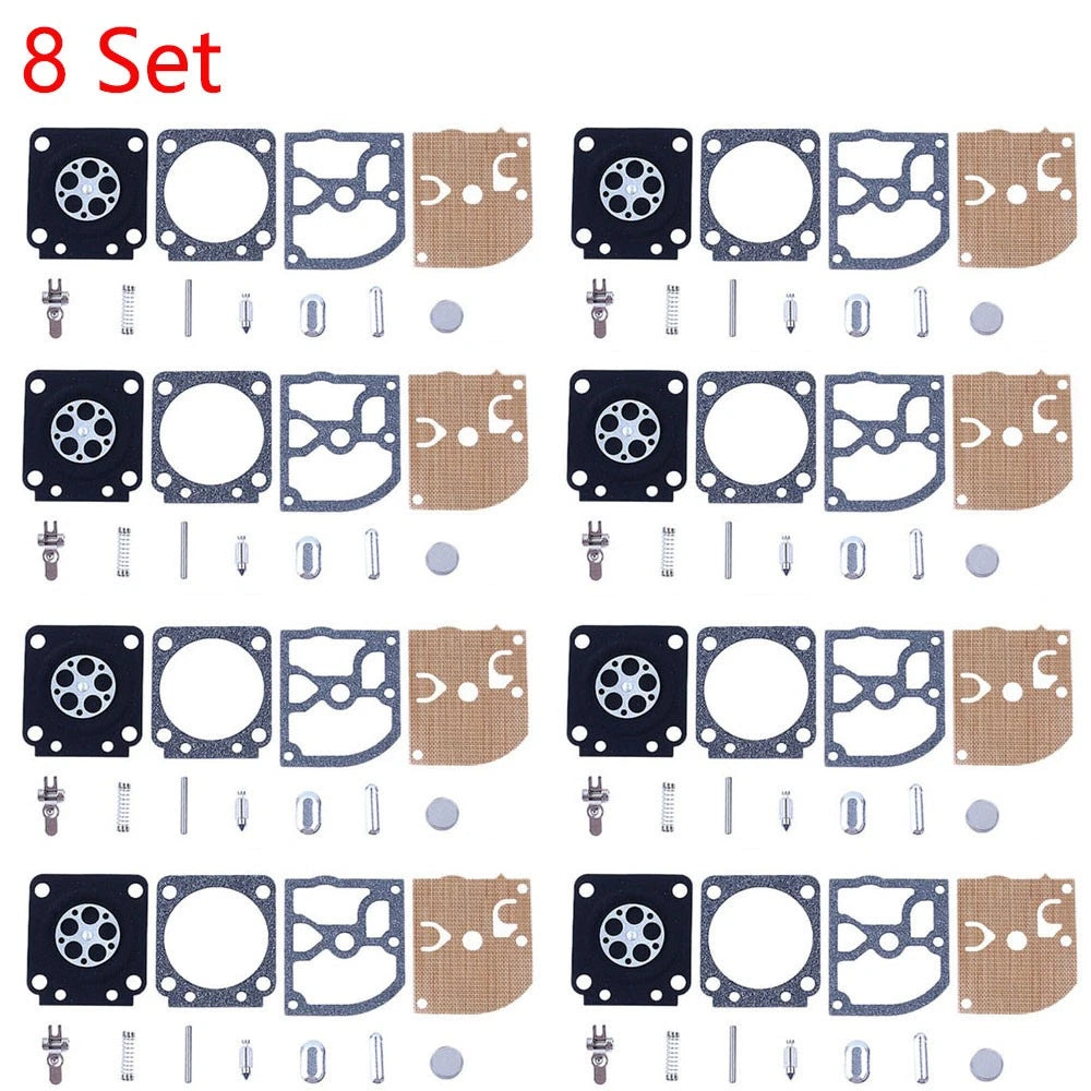 Set of 8 Carburetor Repair Kits for STIHL 017 018 MS170 MS180 ZAMA RB-77