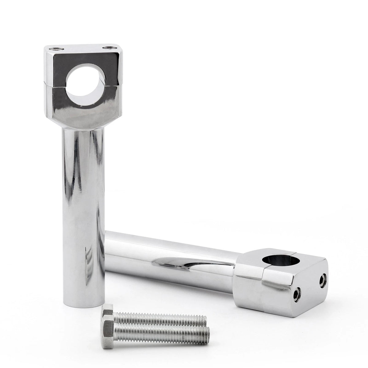 Set of 2 Chrome 6" Motorcycle Handlebar Risers for 1" Bar
