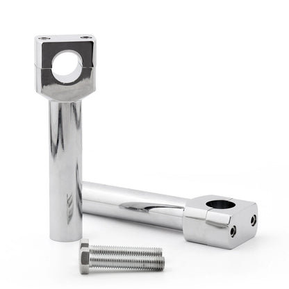 Set of 2 Chrome 6" Motorcycle Handlebar Risers for 1" Bar