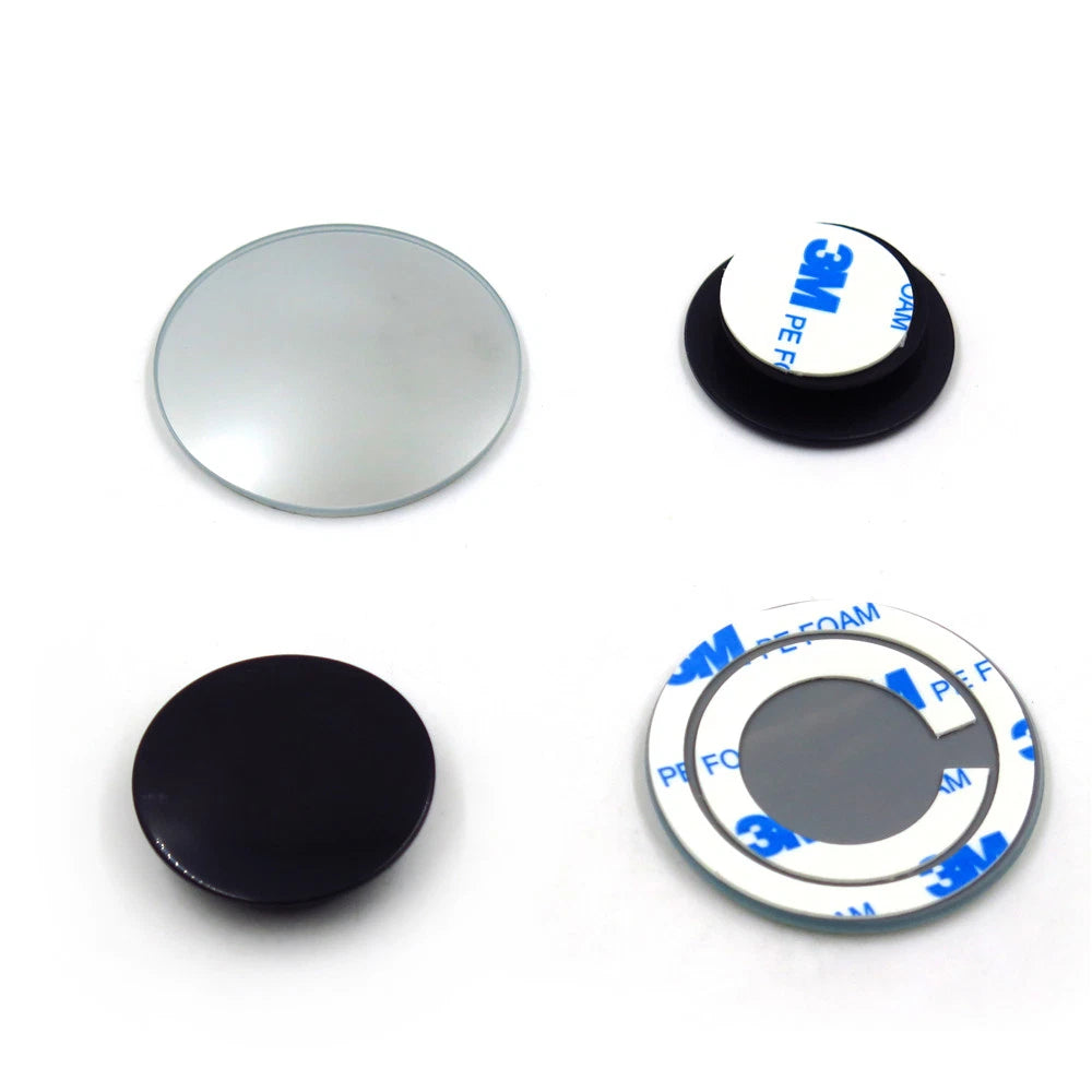 Blind Spot Side Mirror Kit for Universal Vehicles (360 Degree Adjustable)