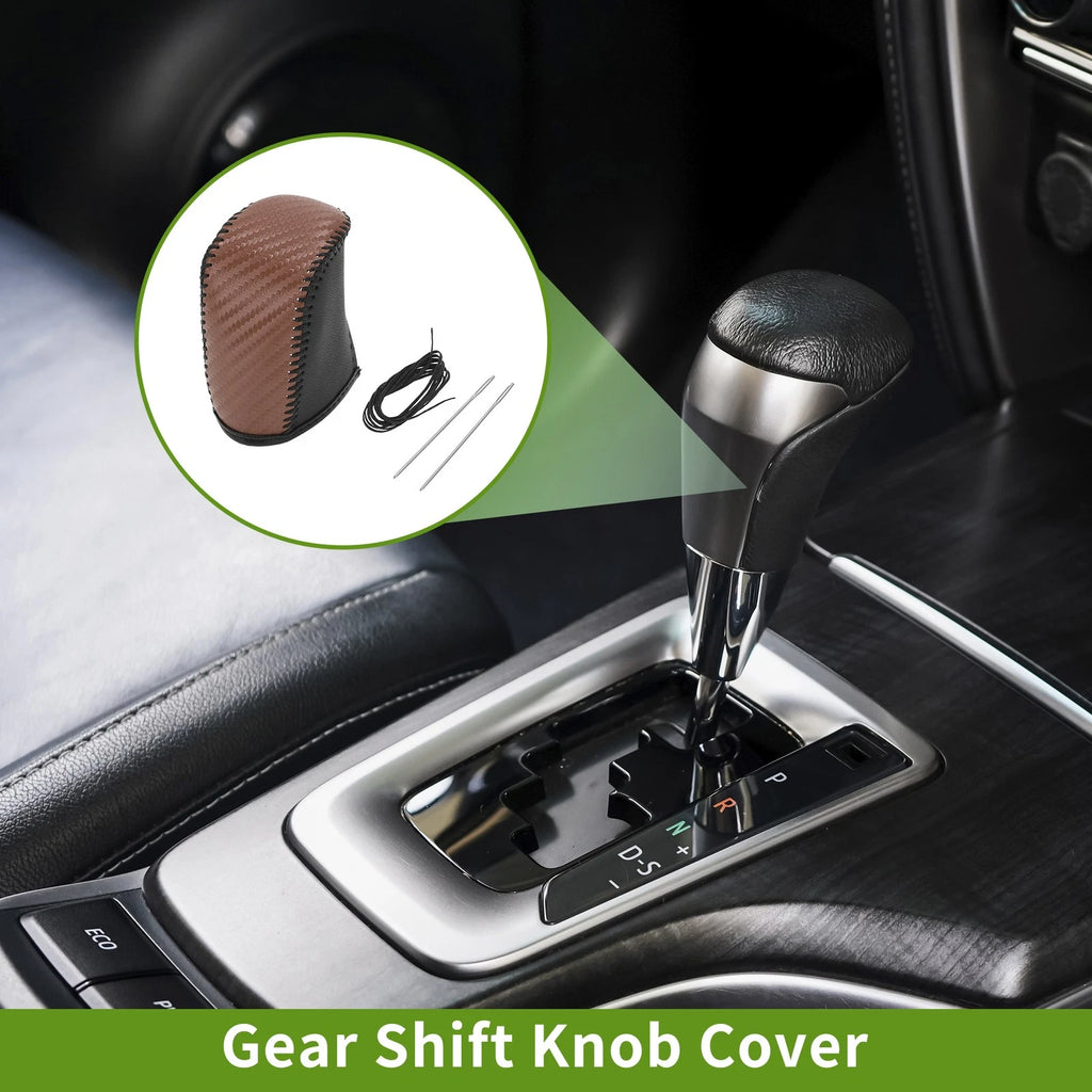 Gear Shift Knob Cover Replacement for Dodge Journey (2011–2020) Carbon Fiber