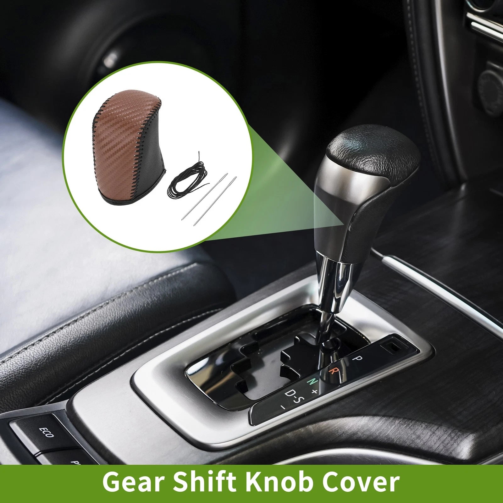 Gear Shift Knob Cover Replacement for Dodge Journey (2011–2020) Carbon Fiber